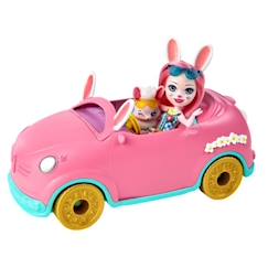Jouet-Enchantimals - Voiture Lapinmobile - Accessoire Mini-poupée - Dès 4 ans HCF85