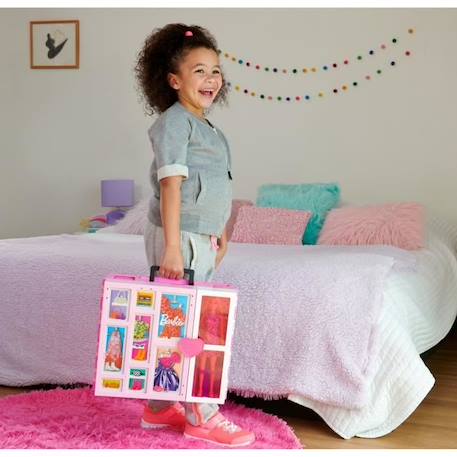 Barbie®-Poupée et Coffret Dressing Deluxe, + de 60 cm, dès 3 ans HGX57 ROSE 6 - vertbaudet enfant 