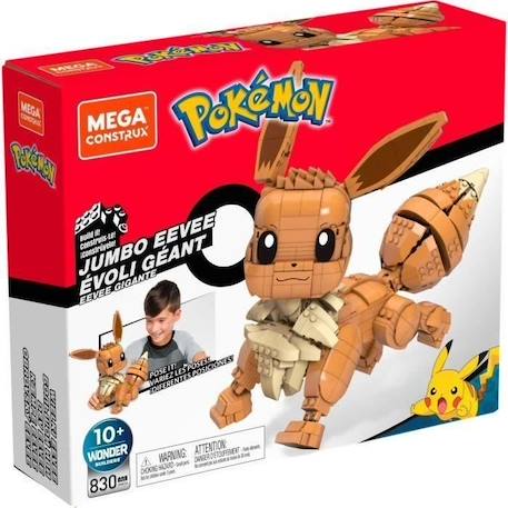 Mega Construx - Pokemon Evoli Géant - Briques de construction - 10 ans et + GMD34 MARRON 3 - vertbaudet enfant 