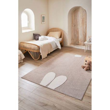 Tapis chambre enfant - Motif Lapin Beige - 120 cm - Nazar Rugs BEIGE 3 - vertbaudet enfant 