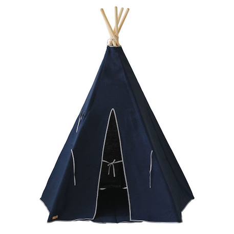 Tipi en lin enfant Moi Mili 'Bleu Marine' - bleu marine - TU BLEU 1 - vertbaudet enfant 