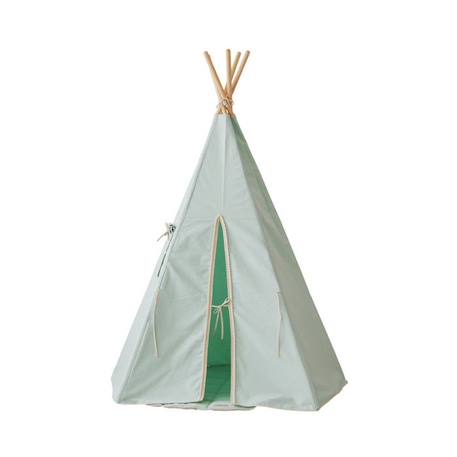 Tipi avec pompons enfant Moi Mili 'Mint Fog' - mint fog - TU VERT 1 - vertbaudet enfant 