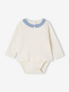 T-shirt body col fantaisie bébé personnalisable  - vertbaudet enfant