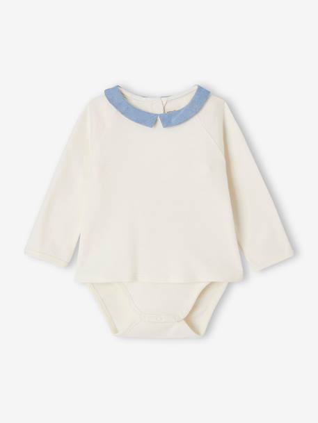 Bébé-T-shirt, sous-pull-T-shirt-T-shirt body col fantaisie bébé personnalisable