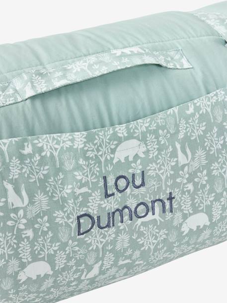 Couchage de sieste maternelle MINILI DANS LES BOIS personnalisable vert sauge 6 - vertbaudet enfant 