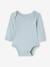 Lot 5 bodies manches longues bébé ouverture US en coton bio bleu 5 - vertbaudet enfant 