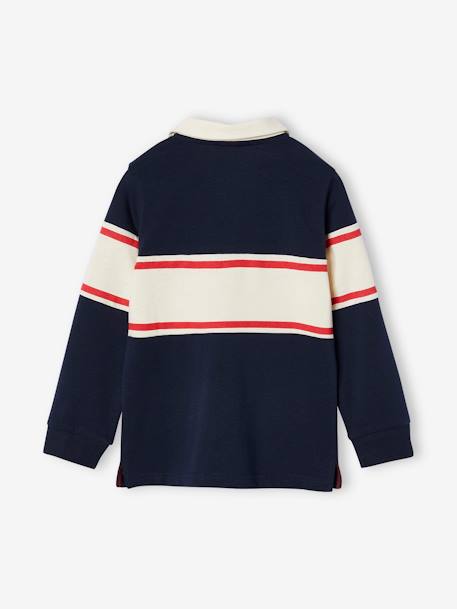 Polo style rugby garçon marine 2 - vertbaudet enfant 