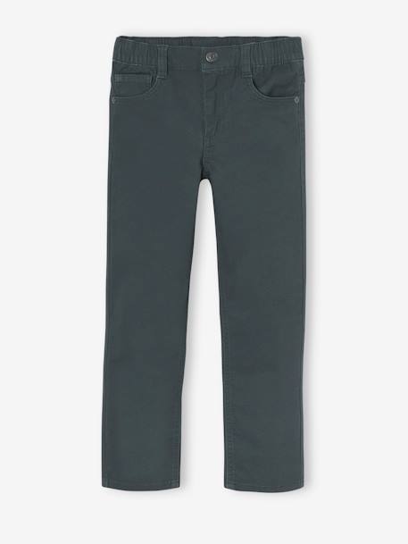 Pantalon indestructible garçon facile à enfiler beige+bleu nuit+kaki 11 - vertbaudet enfant 