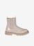 Boots vernies zippées et élastiquées fille écru+marine 2 - vertbaudet enfant 