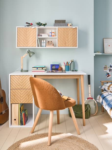 Bureau ligne CHEVRONS blanc/bois 3 - vertbaudet enfant 