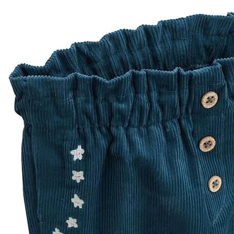 Pantalon en velours côtelé bébé fille Népal BLEU 3 - vertbaudet enfant 