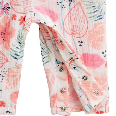 Combinaison bébé en gaze de coton Caraïbes ROSE 4 - vertbaudet enfant 