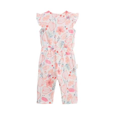 Combinaison bébé en gaze de coton Caraïbes ROSE 2 - vertbaudet enfant 