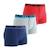 Lot de 3 boxers garçon Trio Choc - ATHENA - Coton - Noir - Confort et maintien supérieurs BLEU+BLEU+NOIR 2 - vertbaudet enfant 