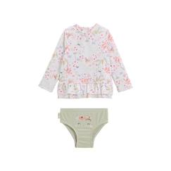 Maillot de bain bébé 2 pièces t-shirt de protection UV & culotte Paradise  - vertbaudet enfant