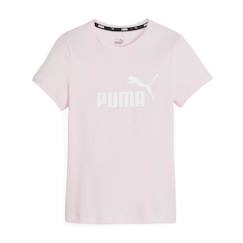 -Tee Shirt Junior Puma Ess Logo - Rose