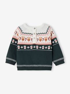 -Pull jacquard de Noël bébé