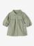 Robe en sergé bébé col claudine rose+vert 7 - vertbaudet enfant 