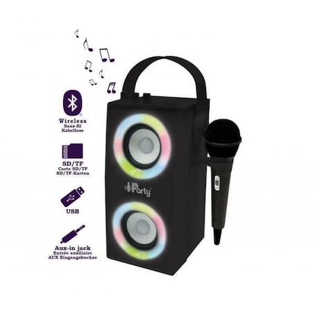 Enceinte Bluetooth® portable avec micro et effets lumineux - Noir NOIR 3 - vertbaudet enfant 