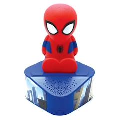 Jouet-Multimédia-micro-karaoké-Enceinte Bluetooth avec figurine lumineuse de Spiderman