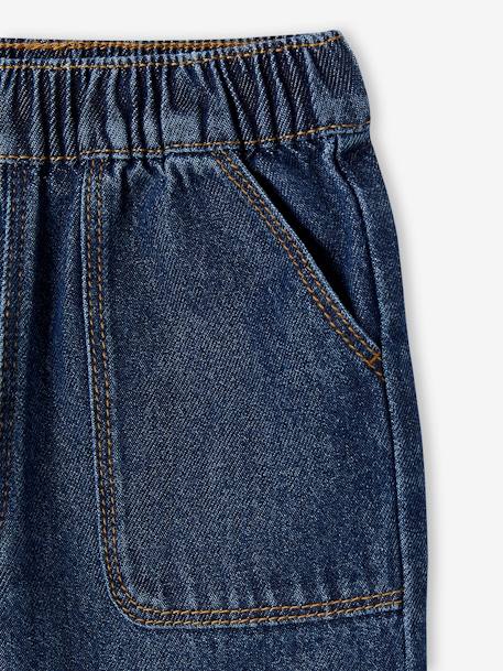 Jean bébé taille élastiquée denim brut+stone 3 - vertbaudet enfant 