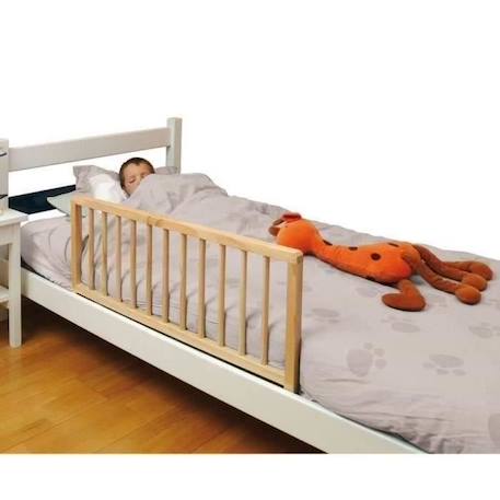 Barrière de Lit Nidalys Bois Naturel 120 CM Norme BS - Sécurité pour Bébé MARRON 5 - vertbaudet enfant 