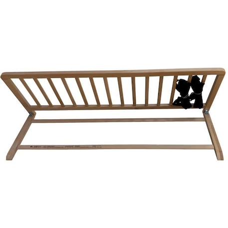 Barrière de Lit Nidalys Bois Naturel 120 CM Norme BS - Sécurité pour Bébé MARRON 4 - vertbaudet enfant 