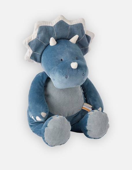 Peluche en Veloudoux® Tiga, Stegi & Ops - NOUKIE'S - Ops - Bleu - 40 cm - Peluche BLEU 1 - vertbaudet enfant 