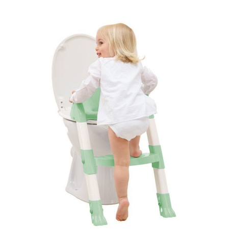 Réducteur WC - THERMOBABY - KIDDYLOO - Vert Céladon - Ajustable VERT 3 - vertbaudet enfant 