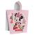 Cape de bain imprimée 100% coton, MINNIE CUTE ROSE 2 - vertbaudet enfant 