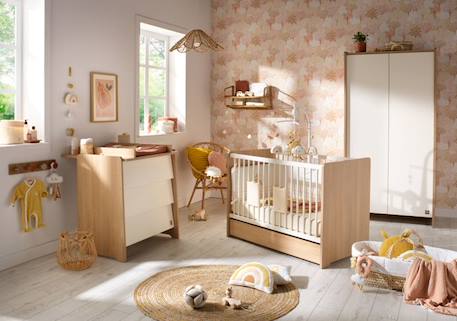 ARMOIRE 2 PORTES BEIGE 5 - vertbaudet enfant 