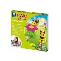 Kit Fimo Kids Happy Bees - FIMO - Kit de pâte à modeler pour enfants - Vert, jaune et marron - 5 ans et plus  - vertbaudet enfant