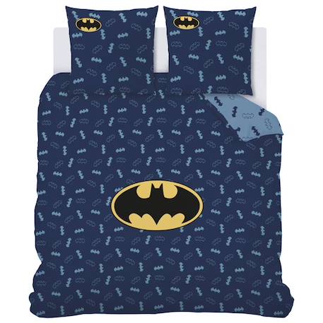 Parure de lit - Batman - Iconic - 100% coton - Bleu - Enfant BLEU 2 - vertbaudet enfant 