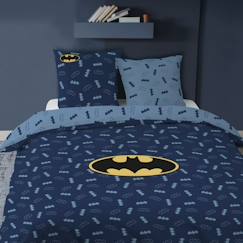 Parure de lit - Batman - Iconic - 100% coton - Bleu - Enfant  - vertbaudet enfant