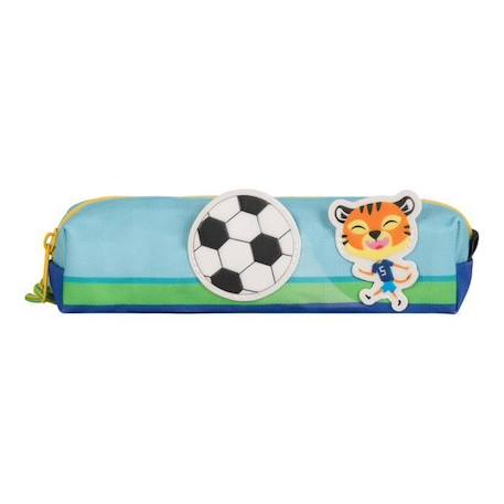 Fille-Trousse enfant - Draeger Paris - Tigre Foot - Multicolore - Polyester recyclé - 19x4x6 cm