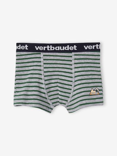 Lot de 5 boxers stretch garçon écru 3 - vertbaudet enfant 