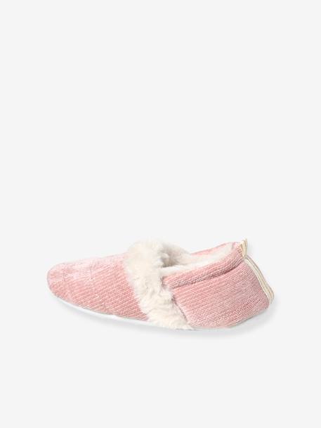 Chaussons fourrées peluche fille rose 4 - vertbaudet enfant 