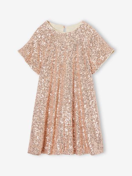 Robe de fête à sequins fille or 3 - vertbaudet enfant 