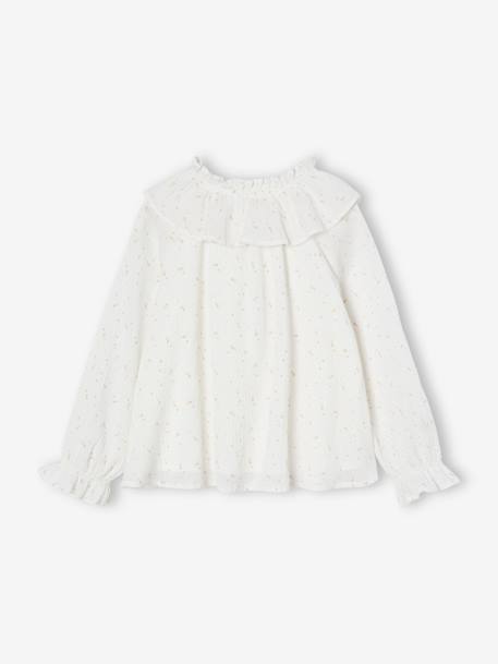 Chemise Etoiles Fille écru 2 - vertbaudet enfant 