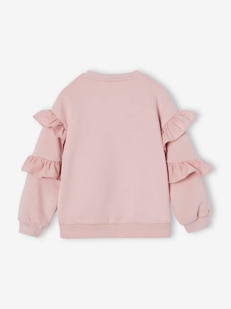 Sweat à volants fille mauve 2 - vertbaudet enfant 