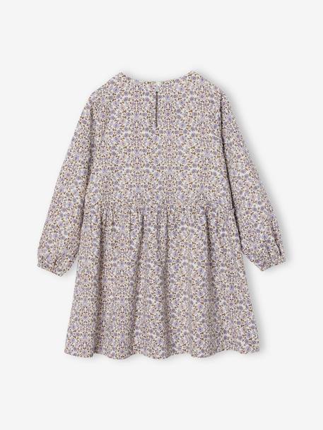 Robe à fleurs fille écru 2 - vertbaudet enfant 