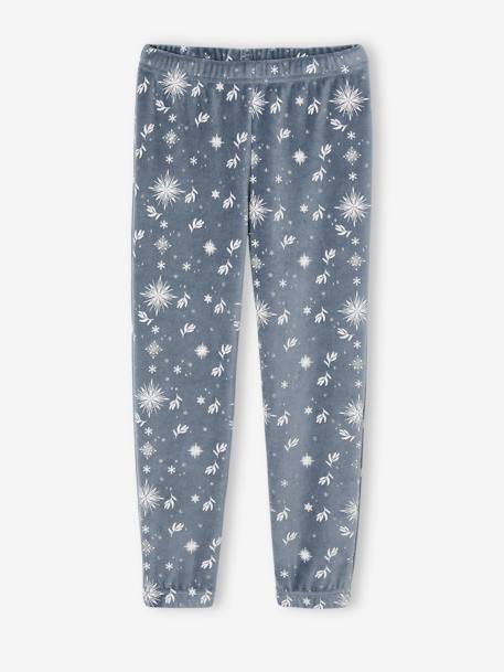 Pyjama velours fille Disney® La Reine des Neiges fille bleu grisé 3 - vertbaudet enfant 