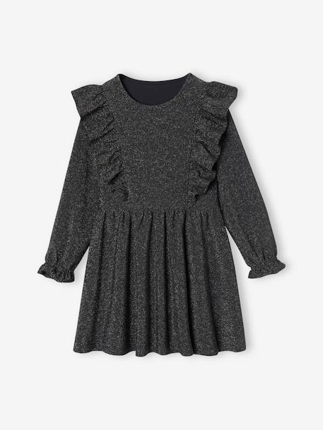 Robe en jersey scintillante anthracite 6 - vertbaudet enfant 