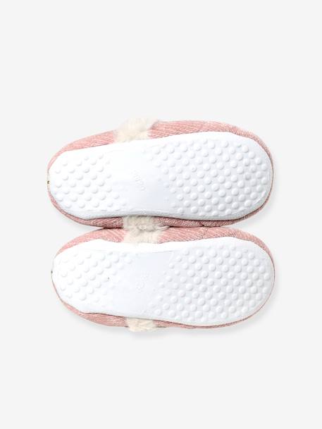 Chaussons fourrées peluche fille rose 5 - vertbaudet enfant 