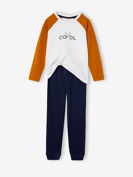 Lot de 2 pyjamas'cool' garçon Lot caramel/rayé 2 - vertbaudet enfant 