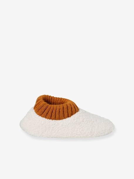 Chaussons en sherpa fille écru 3 - vertbaudet enfant 