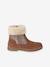 Boots fourrées et zippées fille camel 2 - vertbaudet enfant 