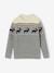 Pull Jacquard à torsade garçon blanc chiné+gris chiné 4 - vertbaudet enfant 