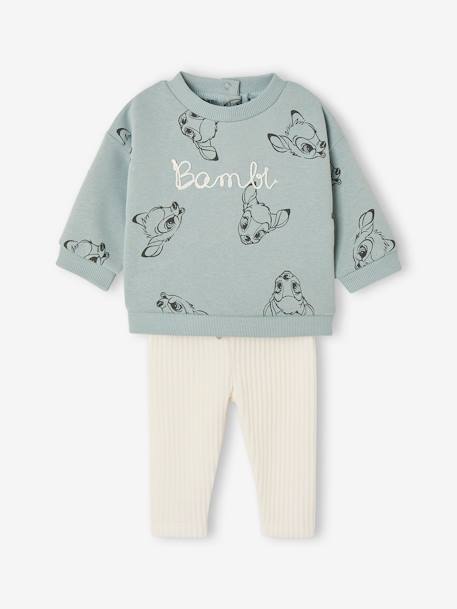 Ensemble sweat + legging Disney® Bambi bébé bleu grisé 1 - vertbaudet enfant 