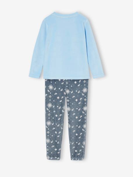 Pyjama velours fille Disney® La Reine des Neiges fille bleu grisé 4 - vertbaudet enfant 